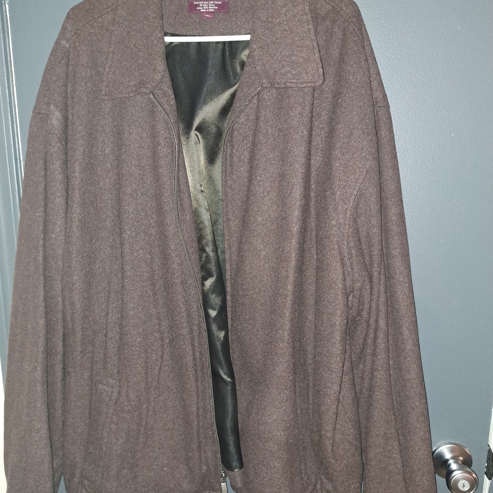 Nordstrom Dark Brown Bomber Jacket